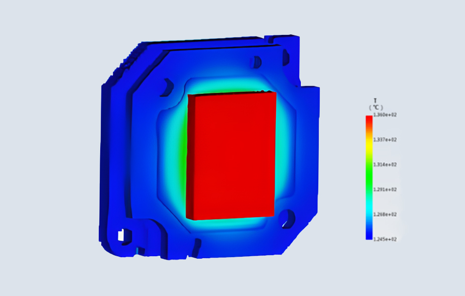 Sensor temperature map